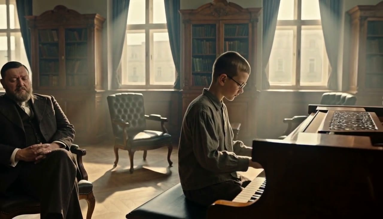 Глазунов слушает игру Мити, 1919